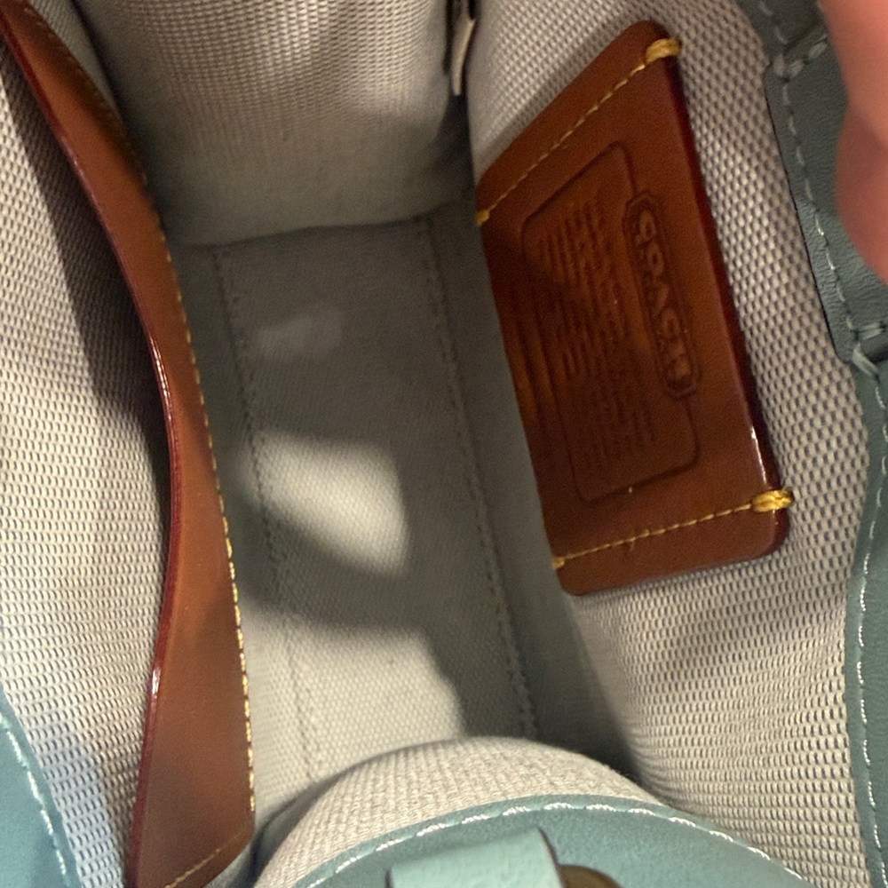 Coach Mini Teal Glovetanned
Leather Tote/Crossbody NWOT, never used - Picture 10 of 10